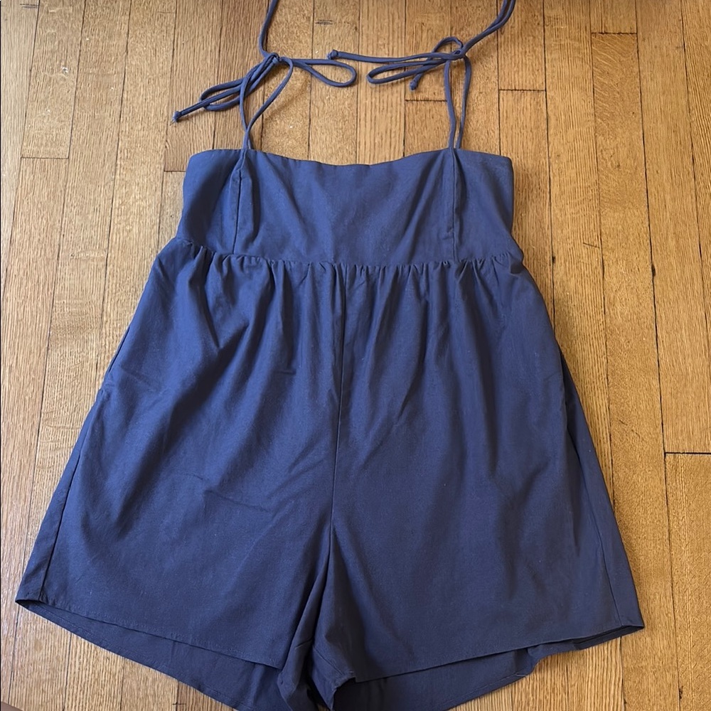 Navy Blue Romper